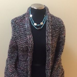 Anthropologie Cotton Coat Sweater “Moth” Medium